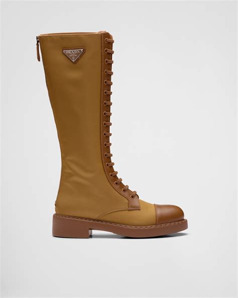 prada lederstiefel